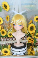 NFD Kigurumi Vocaloid Kagamine Rin Head Shell Cosplay Accessories